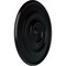 Ekena Millwork Traditional Reece Ceiling Medallion (Fits Canopies up to 5 7/8"), 24 3/8"OD x 1 1/8"P, Jet Black CM24REBLF - alternate 4